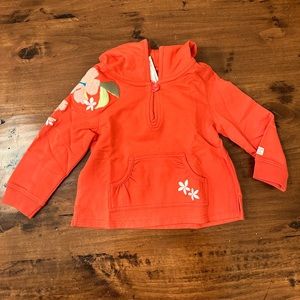 Tropical embroidered hoodie